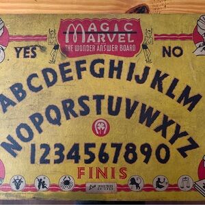 RARE 1944 Magic Marvel: The Wonder Answer Board - Antique Ouija Board